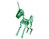 Green Unicorn Skeleton