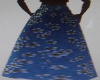 Floral Blue Long Skirt