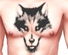 Front Wolf Tattoo