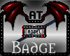 -A- Angel Collar Badge