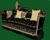 Ornate BlacknGold Sofa