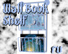 #RU Blue Wall Book Shelf