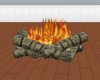 Animated fire logs