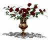 vase and roses