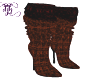 Rust Fall Sweater Boots