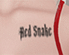 [F] Red Snake Tattoo