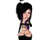 purple and black hair