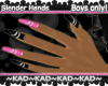 |KAD|SlenderNails~Bk/Pk~