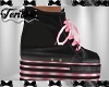 Pink Black Thick Sneaker
