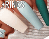 !! Mix Nails + Rings