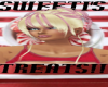 blond & pink up do