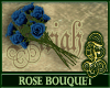 Rose Bouquet Navy Blue