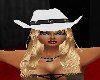 COWGIRL WHITE HAT