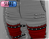 !!S Pants Grey Red