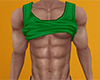 Green Rolled Tank Top M