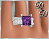 Amethyst Wedding Ring- F