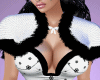 Xmas Fur Shrug White