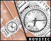 N: Silver Chain Watch
