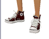 shoes tennis maroon cnvs