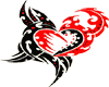 red black heart