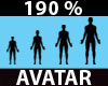 Avatar Scaler 190% M/F