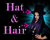 Hat and Hair;purple