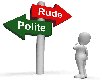 No rude rule poster 2