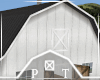 White Rustic Party Barn