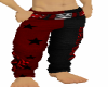 red black pant