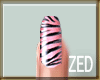 Z Pink Zebra Nails!
