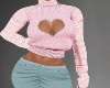 Pink Heart Sweater
