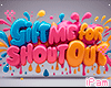 p. shoutout cutout