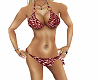 Red Leopard bikini