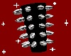 Chrome Spikes Bracer R