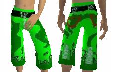 Irish Green Flame Pants