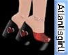 Red Heart Glitter Heels