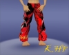 Red Toxic Female Pants