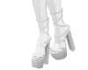 D1 White Strap Heels