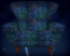 blue textured chair