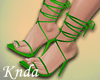 K* Green Simple Heels