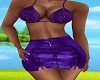 Purple Leather Skirt