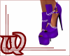 Heels w chain purple