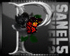 Silver Rose Letter P