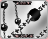 !A Iris Necklace - Black