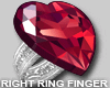 Ruby heart ring