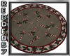 Round Candy Cane Rug