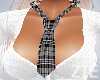 Plaid Neck Tie Grey