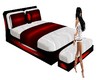 *XA*Red-Black-White Bed