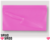 ¥. $ Knife Clutch Pink