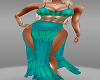 SR~ Boho Beach Teal Dres